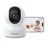 Reolink 4K PTZ WLAN Überwachungskamera Innen, 2,4/5 GHz Wi-Fi 6, Babyphone mit Kamera, 3X Optischer Zoom, Auto-Tracking, Indoor Kamera für Kids, Hundekamera, Mensch/Haustier/Schreierkennung, E1 Zoom