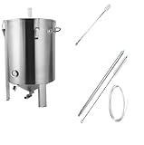 Fermtech 30L 6 Gallonen konischer Fermenter | Flaschenfüller | Mash Paddle | 304 Edelstahl Gärtank für selbstgebrautes Ballonspiel Wein Bier Kombucha Ballonflasche Weinherstellung