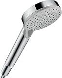 hansgrohe Vernis Blend - wassersparender Duschkopf 5 l/min (EcoSmart), Handbrause mit 2 Strahlarten, runde Duschbrause (⌀ 100 mm), Sparduschkopf mit Antikalk-Funktion, Chrom