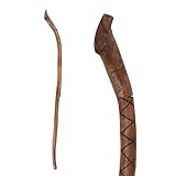 CREEDWOOD Geschnitzter GEHSTOCK Walk | Teakholz, 120cm | Holz Stock mit Schnitzereien, Wanderstock, Holz Stock, Spazier Stock, dekorativer Hirtenstock