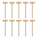 YSJCHEBS 10 Stück Mini-Holzhammer, Kreativer Holzhammer, Kinder-Holzhammer, Kinderspielzeug, DIY-Bastelwerkzeuge