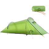 Night Cat Tunnelzelt 2 Personen Wasserdicht: Ultraleichtes Zelt für Fahrradtour Kleines Packmaß Trekking Camping
