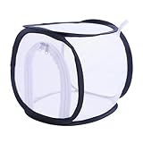 TOYANDONA Faltbarer Schmetterlingskäfig aus Transparentem Atmungsaktivem Mesh mit Optimaler Belüftung und Lichtdurchlässigkeit Klappbar für Garten und Zuhause für Schmetterlings Raupenzucht