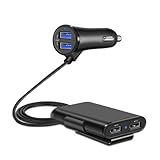 Super Fast 24W 4USB Auto Ladeadapter mit Überladeschutz für mobile Geräte Schnellladeadapter