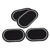 ERINGOGO 4 Stück Schlagzeug Doppel pedal Schutzaufkleber Selbstklebend Trommelfell Schutz für Bassdrum und Schlagzeug Percussion Zubehör Langlebig und Vielseitig Einsetzbar