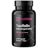 Taxifolin 50mg – Dihydroquercetin aus natürlichem Lärchenrindenextrakt – 60 vegane Kapseln für 2 Monate – Premium Flavonoid ohne Zusätze – Laborgeprüft & aus Deutschland – nuoneo