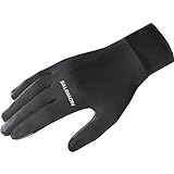 Salomon Cross Warm Unisex Handschuhe, Praktisches Design, Atmungsaktive Wärme, Durchdachtes Design, Schwarz, S