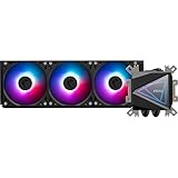 MSI MAG CORELIQUID I360 AIO CPU Wasserkühlung - Vergrößerte Kupferkühlplatte, ARGB & LDB Lüfter, Zweikammer-Wasserblock, Split-Flow Radiator, unterstützt Intel & AMD Sockel