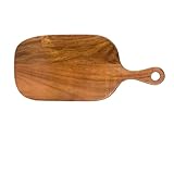 Hkkfhk Schneidebretter Holz Gross,Schneidematte KüChe,Schneidebrett Eiche,Brotschneidebrett,Nudelbrett,Kreatives Naturholz Schneidebrett füR Pizza, Steak, Obst und Brot.