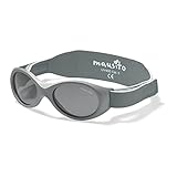 Mausito BABY Sonnenbrille 0-1,5 Jahre Jungen I VERGLEICHSSIEGER Sonnenbrille Baby BPA-frei I 100% UV SCHUTZ I BIEGSAM & verstellbares Band I Europäisches Design Baby Sonnenbrillen