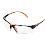 Tecnifibre Squash-Brille, Schwarz, Erwachsene, Unisex, Schwarz/Orange, Einheitsgröße