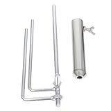 BESTonZON Outdoor Sonnenschirmanker aus Robustem Metall Wetterfest Stabiler Bodenanker für Strand Garten und Camping Universeller Schirmhalter für Sicheren Stand bei Wind