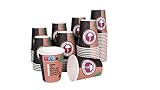 Inoverse 100 stück Pappbecher, Einweg Coffee to Go Becher - 300ml, Kaffee to go Becher Pappe, 12oz Trinkbecher für Tee, Einwegbecher, Papierbecher, Kaffeebecher to go, Kaffeetassen, Ø 90 mm