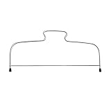 Original Kaiser Classic Tortenschneider 39,5 x 20,5 cm, Kuchenschneider, Tortenbodenschneider mit höhenverstellbarem Schneidedraht, Edelstahl, Gummifüße, Grau, 1 - Pack