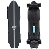 WACLMOTAKE Elektrisches Skateboard, 8-lagiges ahorn-Longboard, elektrisches Skateboard für Erwachsene, kabellose Fernbedienung, 40 km/h höchstgeschwindigkeit,150 kg tragkraft Dual-Drive-15km
