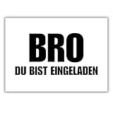 celebr8te 12x lässige Geburtstagseinladungen - BRO Einladungskarten für Kindergeburtstag Jungen - Teenager Party Einladungskarten