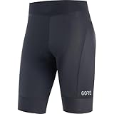 GORE WEAR C3 Kurze Damen Fahrradhose mit Sitzpolster, schwarz (black), XS/36