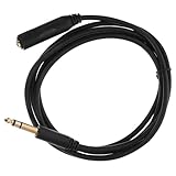 SHINEOFI Audio Verlängerungskabel Männlich Weiblich Abgeschirmtes Kabel für Gitarre Keyboard Mehr Goldbeschichtet Langlebig Geräuschreduzierend