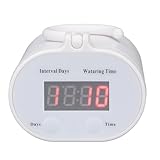 Jiawu Selbstbewäs System für Zimmerpflanzen, Weißer -Timer, Wassersparend, Einfache -Installation, 2000 MAh, Automatische Bewosserungssystem Abs für Balkon Balkon (Unterstützen Sie 4 Pot Drip)