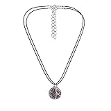 Kette Herren Europa die Vereinigten Staaten Mode Persönlichkeit High Sense Design Minority Hundert passendes Paar Mondoberfläche Mond Sonne Halsketten-Set Anhänger Gummispannring (Silver #1, One Size)