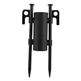 Parliky Zeltstangenhalter Metall mit Doppelten Erdspießen Verstärkter Camping vorzelthalter für Markisen Zelte Sonnenschutz Windfester Fixator Leicht und Handlich mit Erdankern
