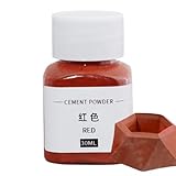 Eisenoxid-Pulver, Beton-Farbpigment, Zementpulver, Betonfarbe, 30 ml, Farbstoff für künstlerische dekorative Malerei, Ton, Kalk, Gips, Mauerwerk und Handwerk, lichtbeständig, langlebig