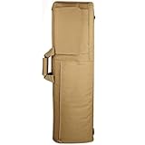 Taktische Gewehrtasche Langwaffen, 85/100CM Waffentasche mit Justierbarem Schultergurt, für Langwaffen Luftgewehr Gewehr Jagd, Wasserdicht und Sturzsicher, Leicht zu Tragen(Khaki,39in/100cm)