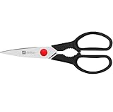 ZWILLING Twin L Küchenschere, Länge: 20 cm, Rostfreier Spezialstahl/Kunststoff, Universal- und Vielzweckschere, Schwarz