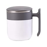 Selbstrührender Becher mit Deckel – Thermo-Induktion & elektrischer Rührbecher für Kaffee, Milch, Kakao, heiße Schokolade