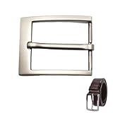 Edelstahl Gürtelschnalle Herren,Klassische Gürtelschnalle 40mm Ersatzschnalle mit Dornverschluss,Gürtelschnallen für den Wechsel,Poliertes Metall für Ledergürtel,Steckschnalle 40mm für Herren & Damen