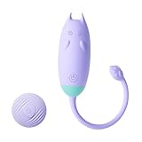 Oziral Vibrator mit fernbedienung für unterwegs mit 10 Vibrationsmodi, G-Punkt- und Klitorisstimulation, Sexball mit Fernbedienung, Sexspielzeug für Paare und Frauen, wiederaufladbares Vibro-Ei, Lila