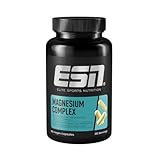 ESN Magnesium Complex, 90 Kapseln, 323 mg Magnesium pro Tagesportion, 4 in 1 Komplex Formel - Made in Germany