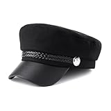 Ockyunoo Ballonmütze Damen, Fiddler-Cap, Chirmmütze für Alle Jahreszeiten, Newsboy Hut für Damen, Womens Newsboy Cap, für alle Jahreszeiten Geeignet