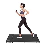 Laufband unter dem Schreibtisch, 109,8 kg Kapazität, 0,75 PS Motor, schlankes, platzsparendes Design für Heimbüro, Fernbedienung, keine Montage erforderlich