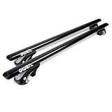 Owen 5.0 I Dachträger Universal 120cm Schwarz I Offene Reling I Relingträger 120cm aus Alu bis 90kg Universal