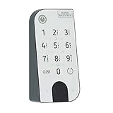 Burg Wächter Keypad für elektronisches Türschloss secuENTRY Home, Beleuchtetes Tastaturfeld zur Bedienung mit Zahlencode, IP53, ENTRY 7711 KP PIN, Schwarz/Weiß