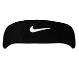 Nike Unisex Erwachsene Swoosh Headband/Stirnband, Schwarz (Black/White), Einheitsgröße