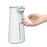 Automatischer schäumender Handseifenspender, 400 ml, automatischer Induktionsschaum-Handwascher, berührungslose Schaumseifenspender, Arbeitsplatten, Seifenspender
