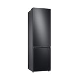 Samsung RB38C7B5AB1/EF Kühl-Gefrierkombination, 203 cm, 387 l, AI-Kühlschrank mit Gefrierfach, SmartThings AI Energy Mode, No Frost+, SpaceMax, Metal Cooling, Premium Black Steel