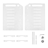 Suoumwa 3.5 Desktop-Festplattenrahmen Transparente Acryl-Mechanische Festplattengehäuse Externe Festplattenspeicherbox 8 Schicht