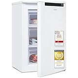 Exquisit Gefrierschrank, 4-Sterne-Gefrieren, Energieklasse C, 87 Liter, Gefrierschrank klein, kompakt, Tiefkühlschrank, 55 cm breit, GS581-040C weiss