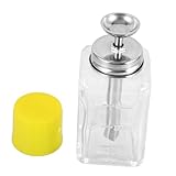 AUTSUPPL Leere Nachfüllbare Pressflasche aus Klarem Glas Langlebiger Flüssigkeitspumpenspender für Nagelkunst und Kosmetik Tragbar Geruchsfrei Vielseitig Einsetzbar für Nagellackentferner