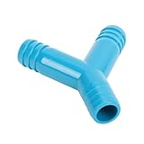 Zerodis 3/4 Zoll Y-Anschluss mit Widerhaken, 3-Wege-Splitter für Boote, Wohnmobile, Anhänger, ABS-Schlauchverbinder in Marinequalität, Auslaufsicherer Wasserverteilungsadapter für -Pumpen