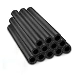 2m Kautschuk Rohrisolierung Innendurchmesser 6-108 mm, Rohrdämmung Schaumstoffschlauch, Weichschaum Isolierschlauch Schwarz, für Außenbereich Wasserrohrleitungen(ID20mmxTK15mmxL2m)