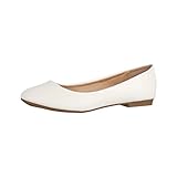 Elara Damen Ballerina Bequeme Slip Ons Flach Chunkyrayan P B3039 Weiss 40