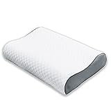 NYVI Orthopädisches Nackenstützkissen DreamScience Pro 40x60 cm mit Cooling Effekt - Kühlendes Kopfkissen mit Bezug aus Bambusfaser - Viscoelastische Memory Foam Füllung