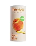 BUAH® Gefriergetrocknete Pfirsiche I Pfirsich Getrocknet I 100% Gefriergetrocknete Früchte ohne Zuckerzusatz (Vegan Glutenfrei Laktosefrei) Getrocknete Früchte Snacks (190g)