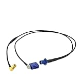 Fakra C Stecker auf doppelter Fakra C Winkel Y Typ Kabel Splitter mit Diode Rg174 Garage GPS Antennenverlängerungskabel (Color : C M to C F90 SMA M90, Size : 5M)