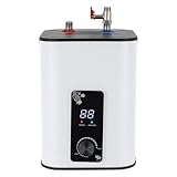 MINRS Warmwasserspeicher 8L Untertisch Boiler 1500W Kleiner Druckfester Warmwasserspeicher mit Thermostop-Funktion Untertischboiler 0-65℃ Einstellbarer Temperatur Einstellbar für Küche Bad