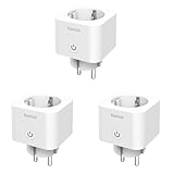 Hama WLAN Steckdose (WLAN gesteuerte Steckdose mit Matter Smart Home, universal, smarte Steckdose mit App und Sprachsteuerung, Smart Home Steckdose als Zeitschaltuhr, Funksteckdose, 3680 W)